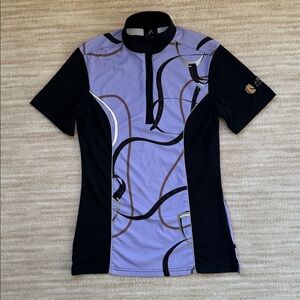 EUC Arista Equestrian Bit Chain Sun Shirt Light Weight Short Sleeve Purple Small